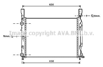 AVA QUALITY COOLING Радиатор, охлаждение двигателя RT2469